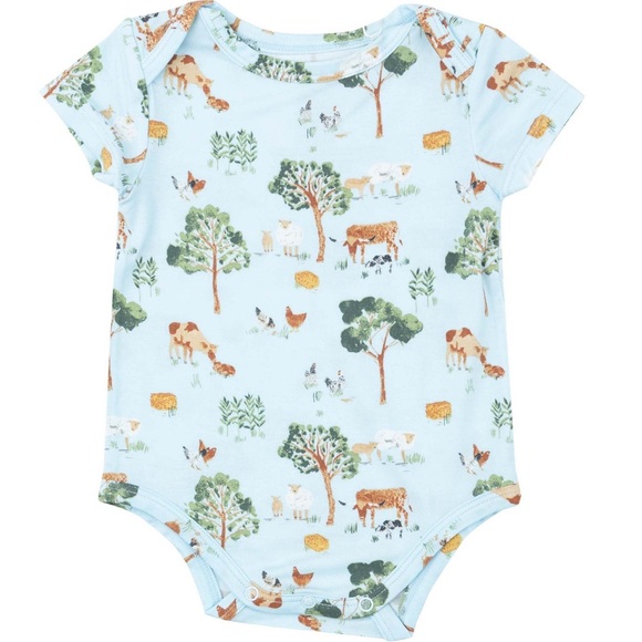 Angel Dear Farm Friends Bodysuit Size 0-3 Months NWT - Picture 1 of 4